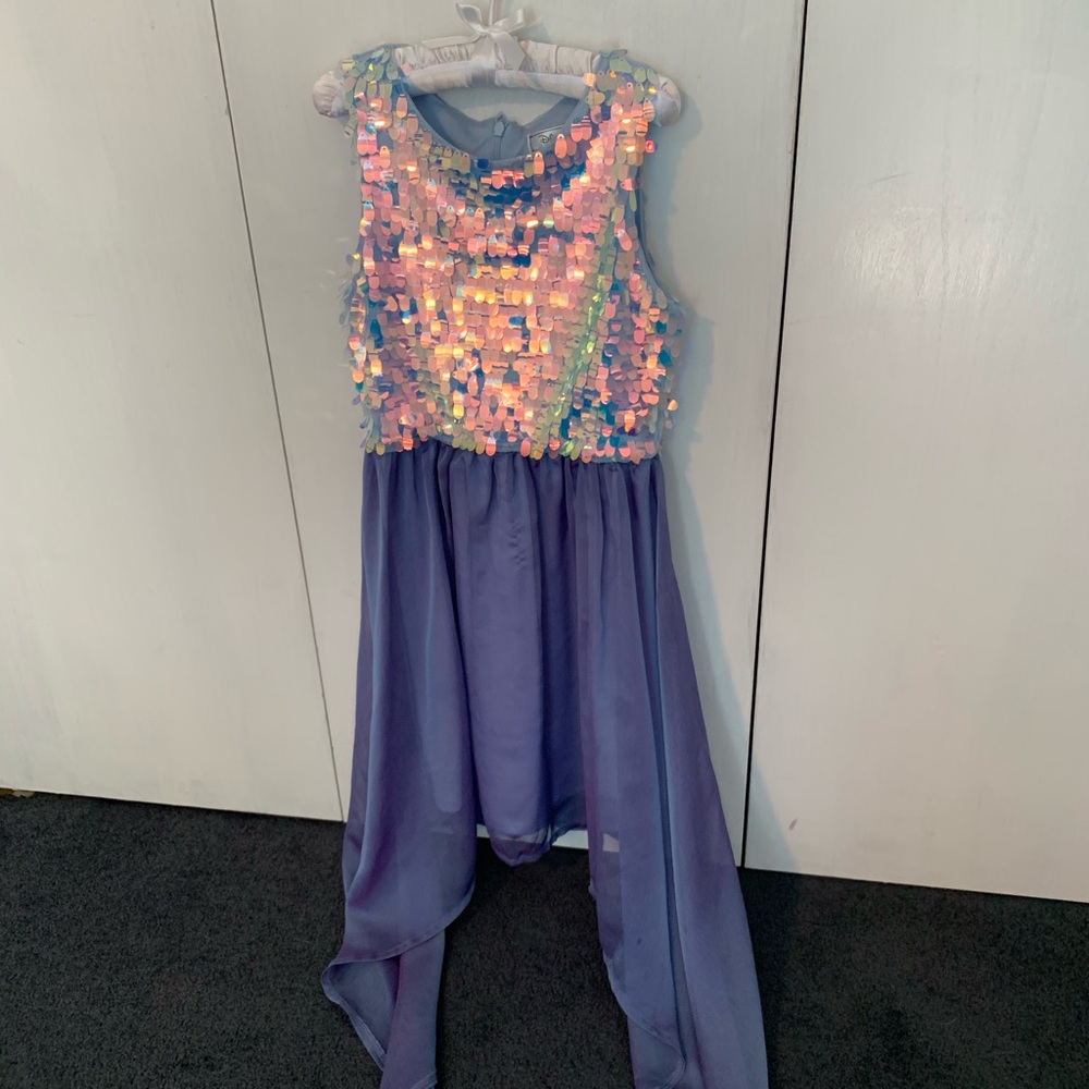 Disney D-Signed Girl’s Purple Iridescent Sleeveless Dress Size S